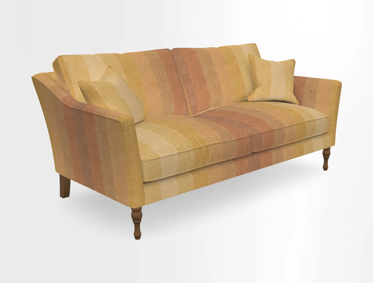 Brunel 3 Seater Sofa in V&A Threads of India Mughal Garden Safari Hunter