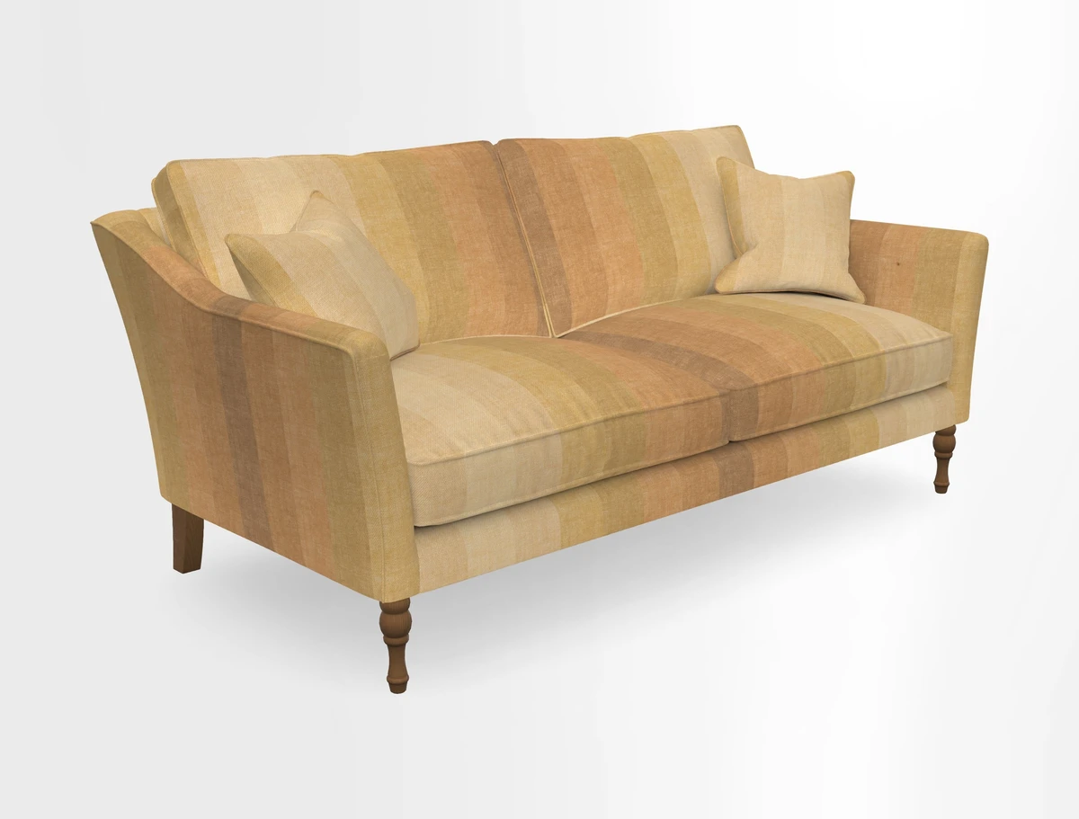 Brunel 3 Seater Sofa in V&A Threads of India Mughal Garden Safari Hunter