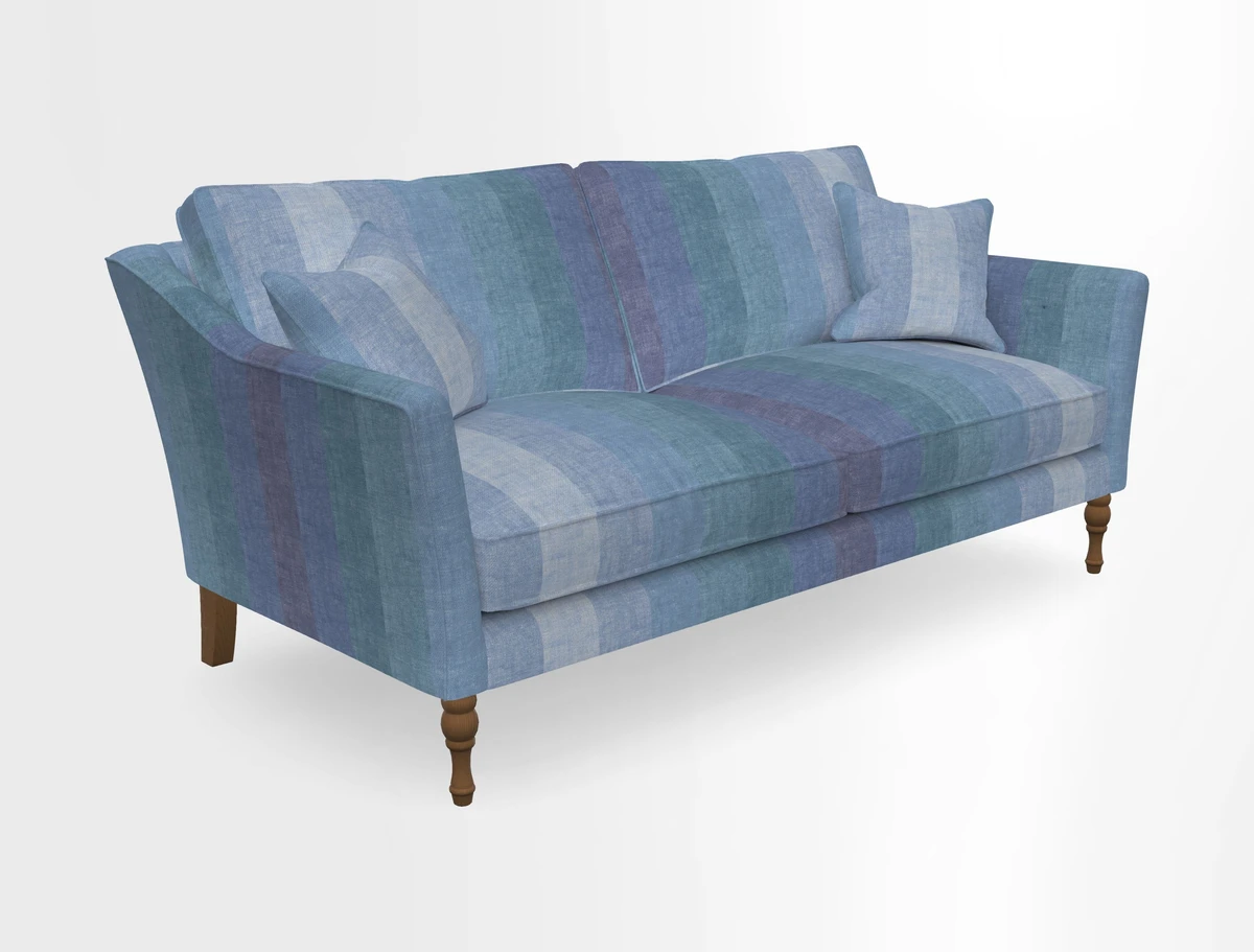 Brunel 3 Seater Sofa in V&A Threads of India Mughal Garden Safari Hunter