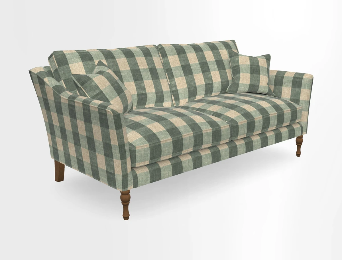 Brunel 3 Seater Sofa in V&A Threads of India Mughal Garden Safari Hunter