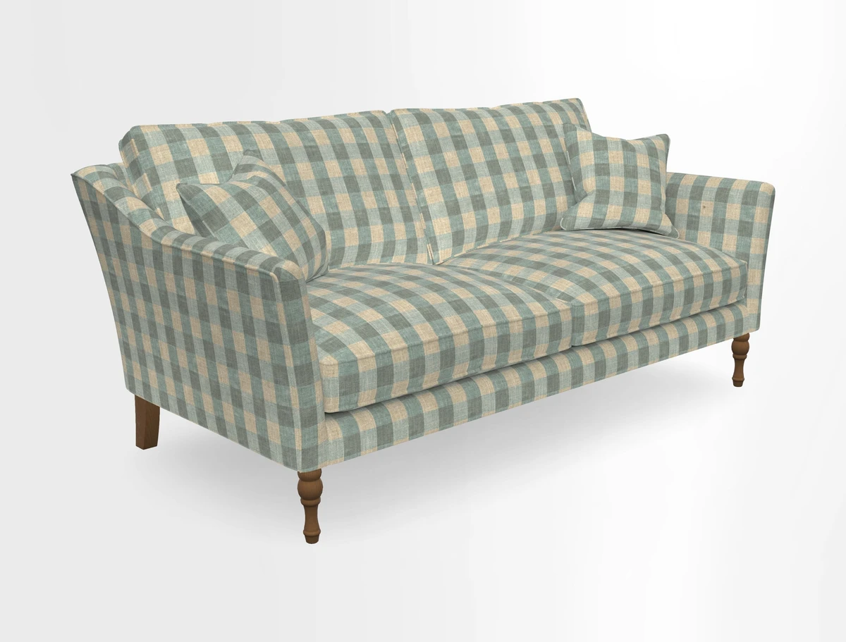 Brunel 3 Seater Sofa in V&A Threads of India Mughal Garden Safari Hunter