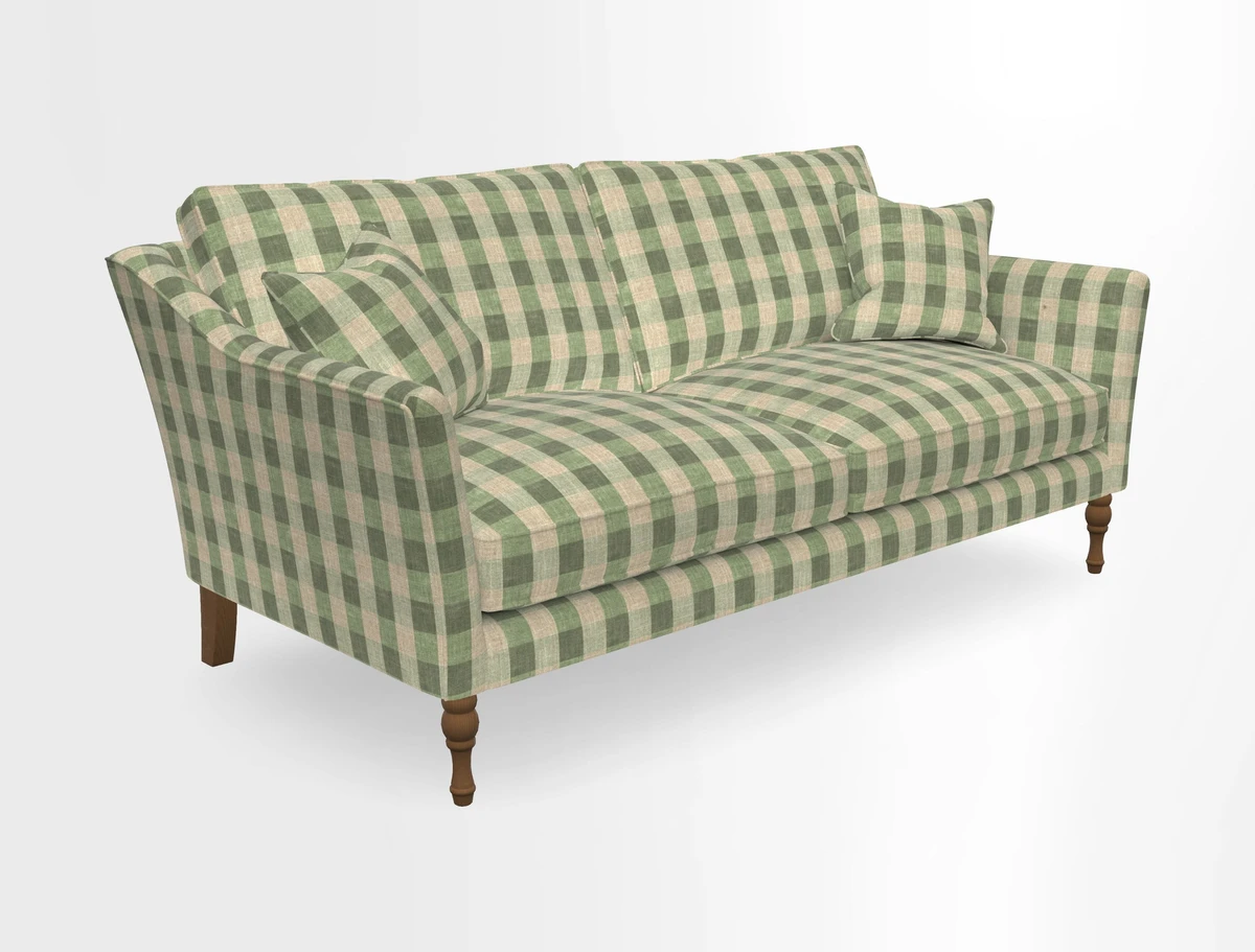 Brunel 3 Seater Sofa in V&A Threads of India Mughal Garden Safari Hunter