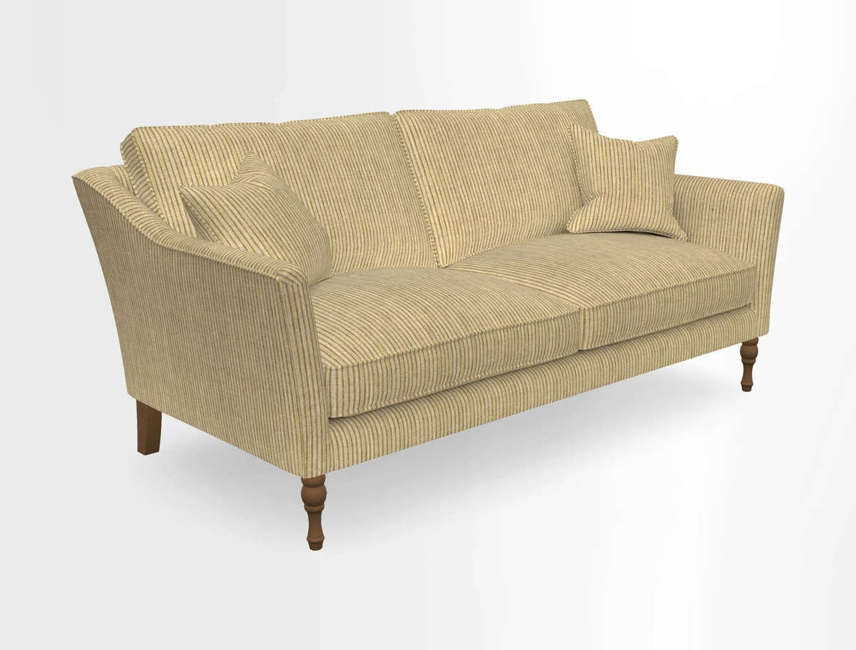 Brunel 3 Seater Sofa in V&A Threads of India Mughal Garden Safari Hunter