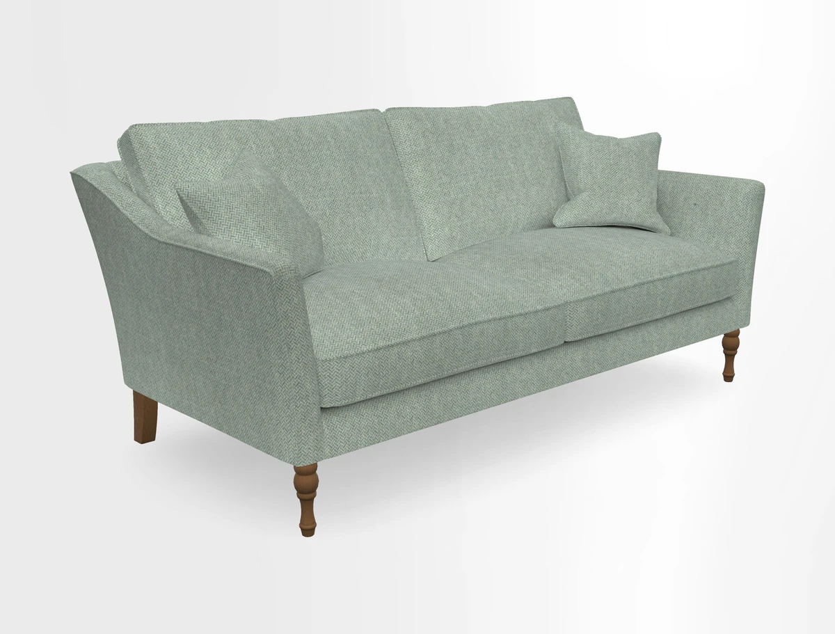 Brunel 3 Seater Sofa in V&A Threads of India Mughal Garden Safari Hunter