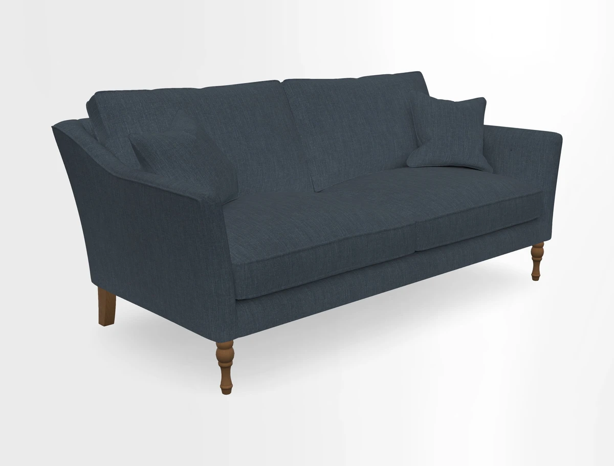 Brunel 3 Seater Sofa in V&A Threads of India Mughal Garden Safari Hunter