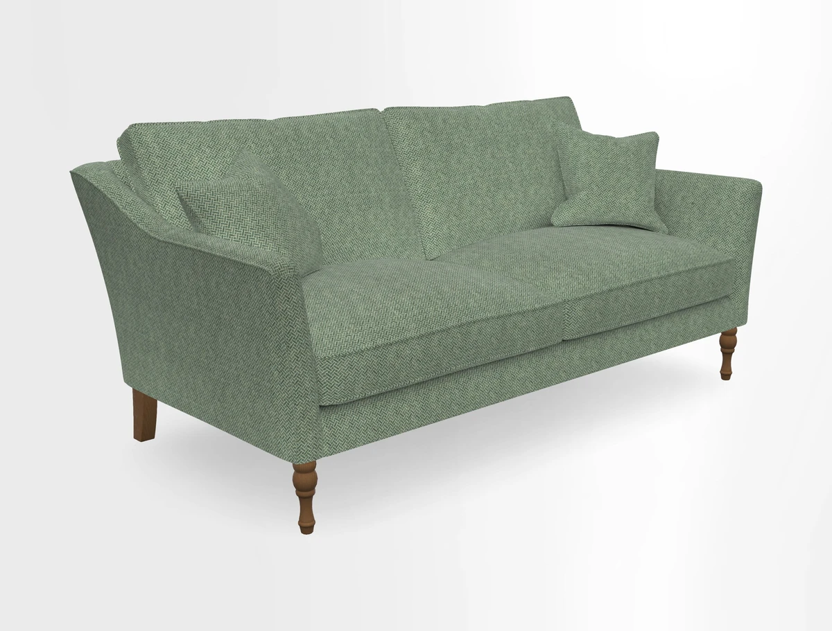 Brunel 3 Seater Sofa in V&A Threads of India Mughal Garden Safari Hunter