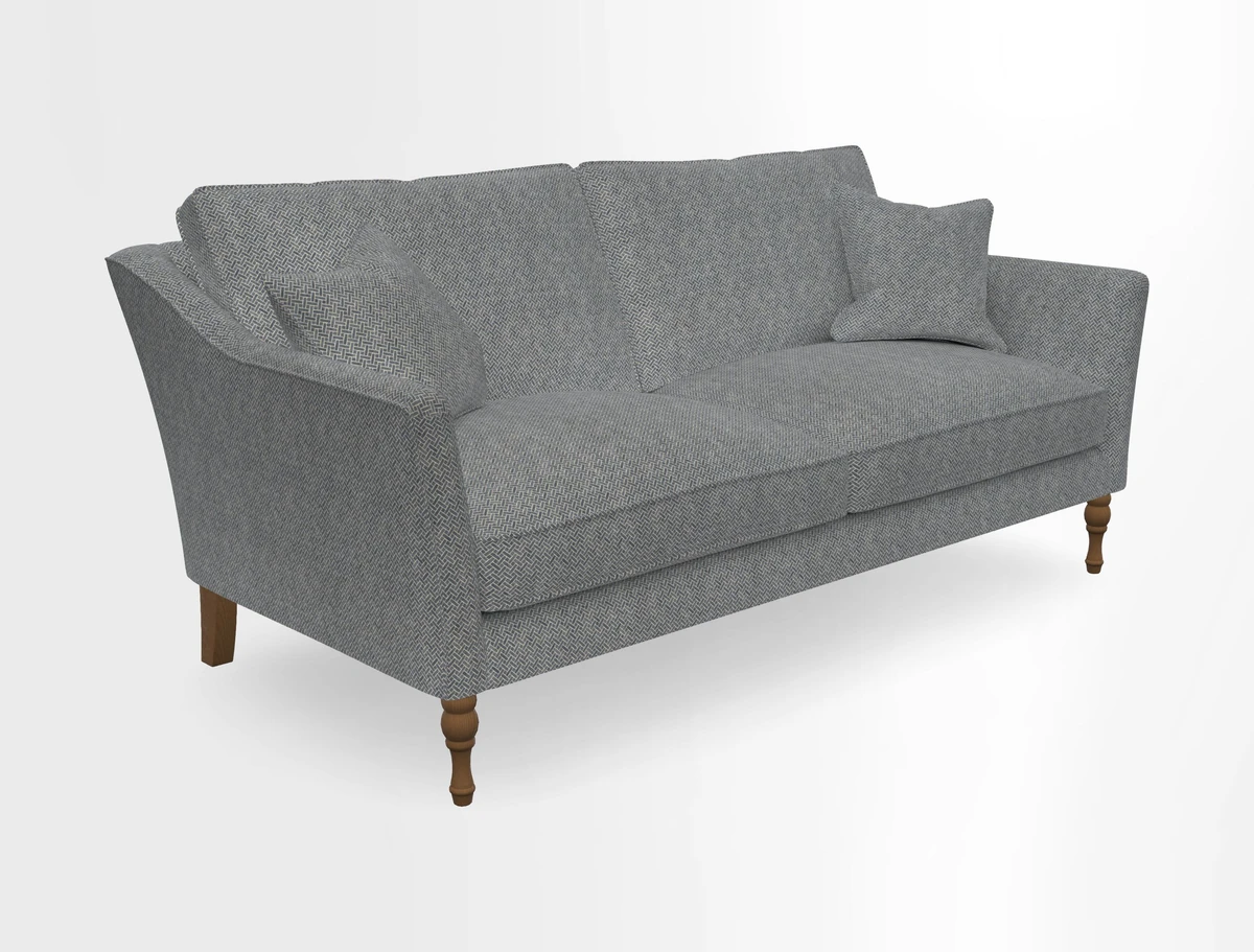 Brunel 3 Seater Sofa in V&A Threads of India Mughal Garden Safari Hunter