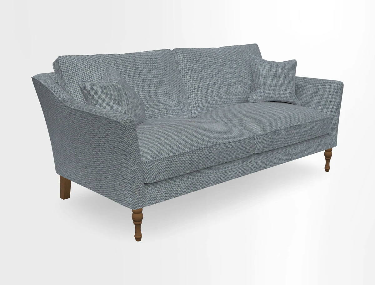 Brunel 3 Seater Sofa in V&A Threads of India Mughal Garden Safari Hunter