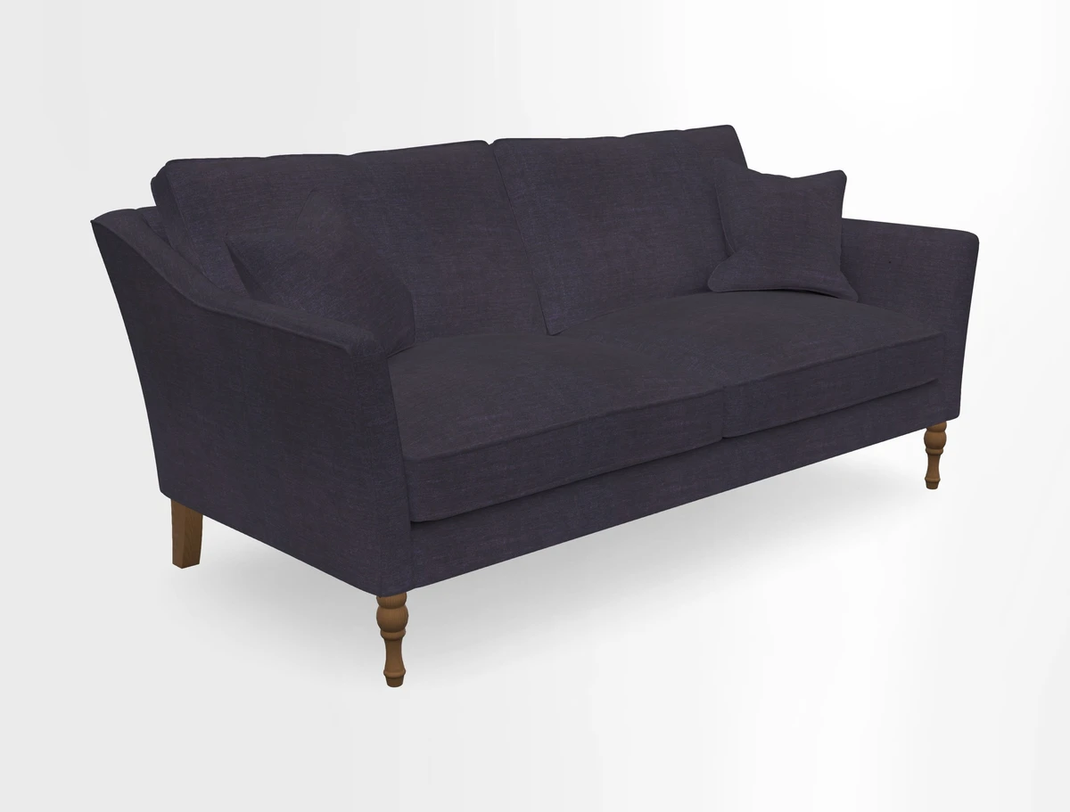 Brunel 3 Seater Sofa in V&A Threads of India Mughal Garden Safari Hunter