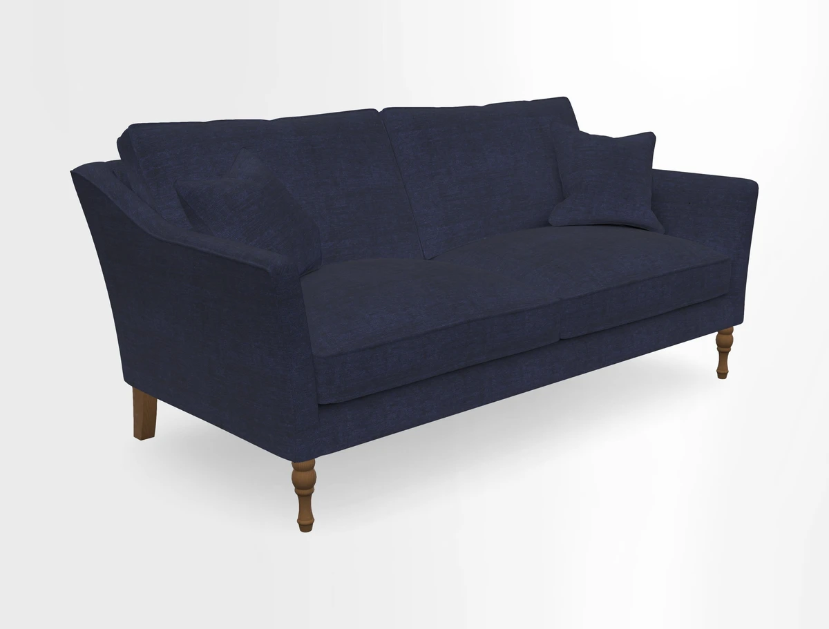 Brunel 3 Seater Sofa in V&A Threads of India Mughal Garden Safari Hunter
