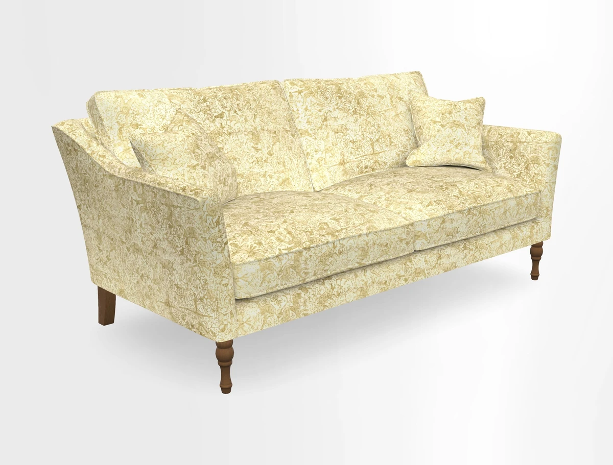 Brunel 3 Seater Sofa in V&A Threads of India Mughal Garden Safari Hunter