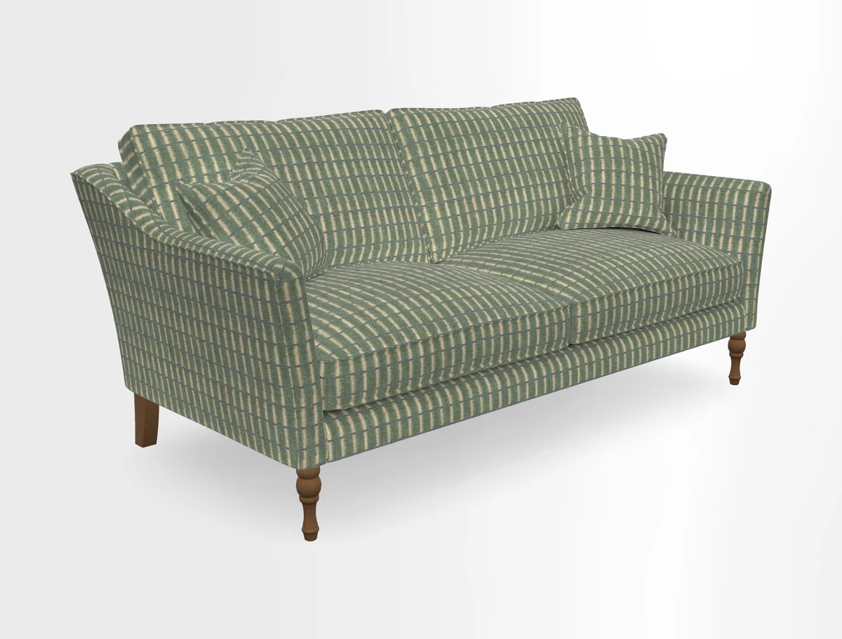Brunel 3 Seater Sofa in V&A Threads of India Mughal Garden Safari Hunter