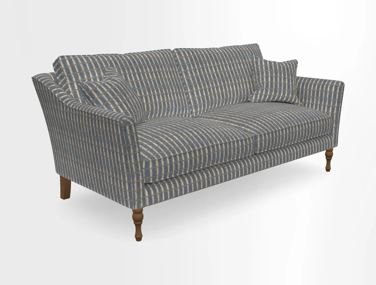 Brunel 3 Seater Sofa in V&A Threads of India Mughal Garden Safari Hunter