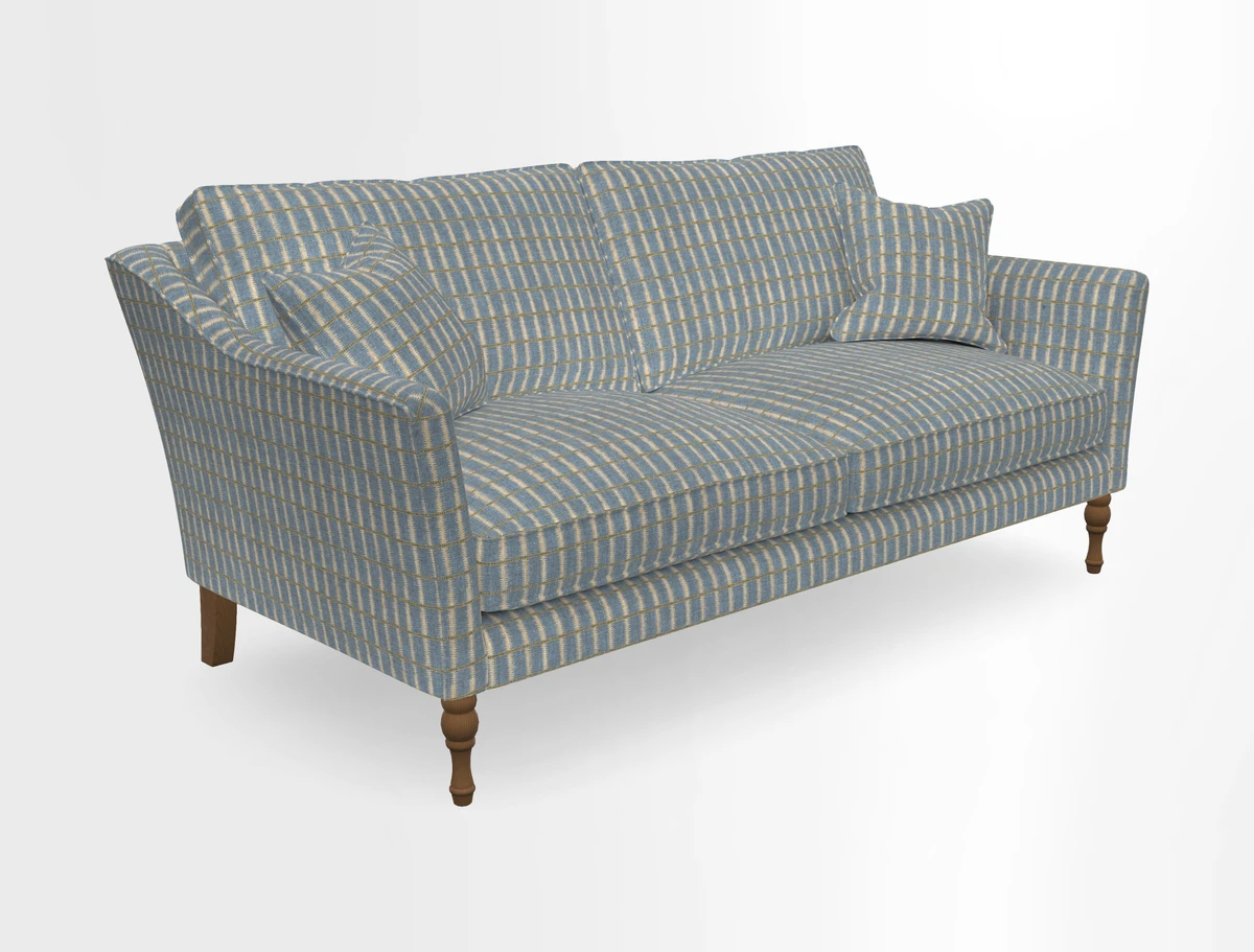 Brunel 3 Seater Sofa in V&A Threads of India Mughal Garden Safari Hunter