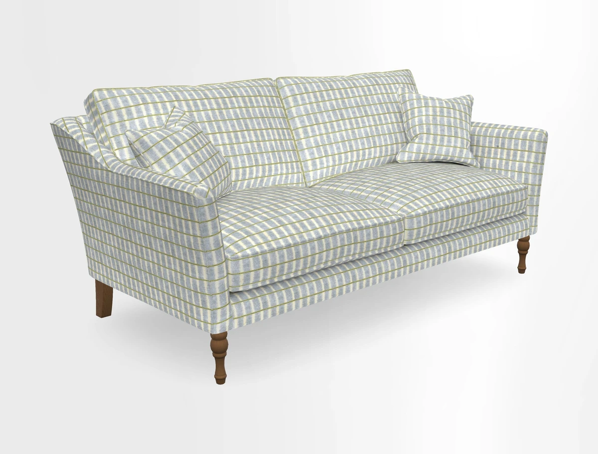 Brunel 3 Seater Sofa in V&A Threads of India Mughal Garden Safari Hunter