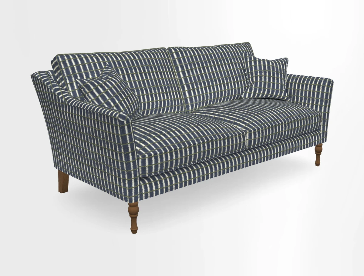 Brunel 3 Seater Sofa in V&A Threads of India Mughal Garden Safari Hunter