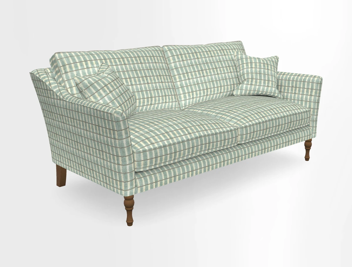 Brunel 3 Seater Sofa in V&A Threads of India Mughal Garden Safari Hunter