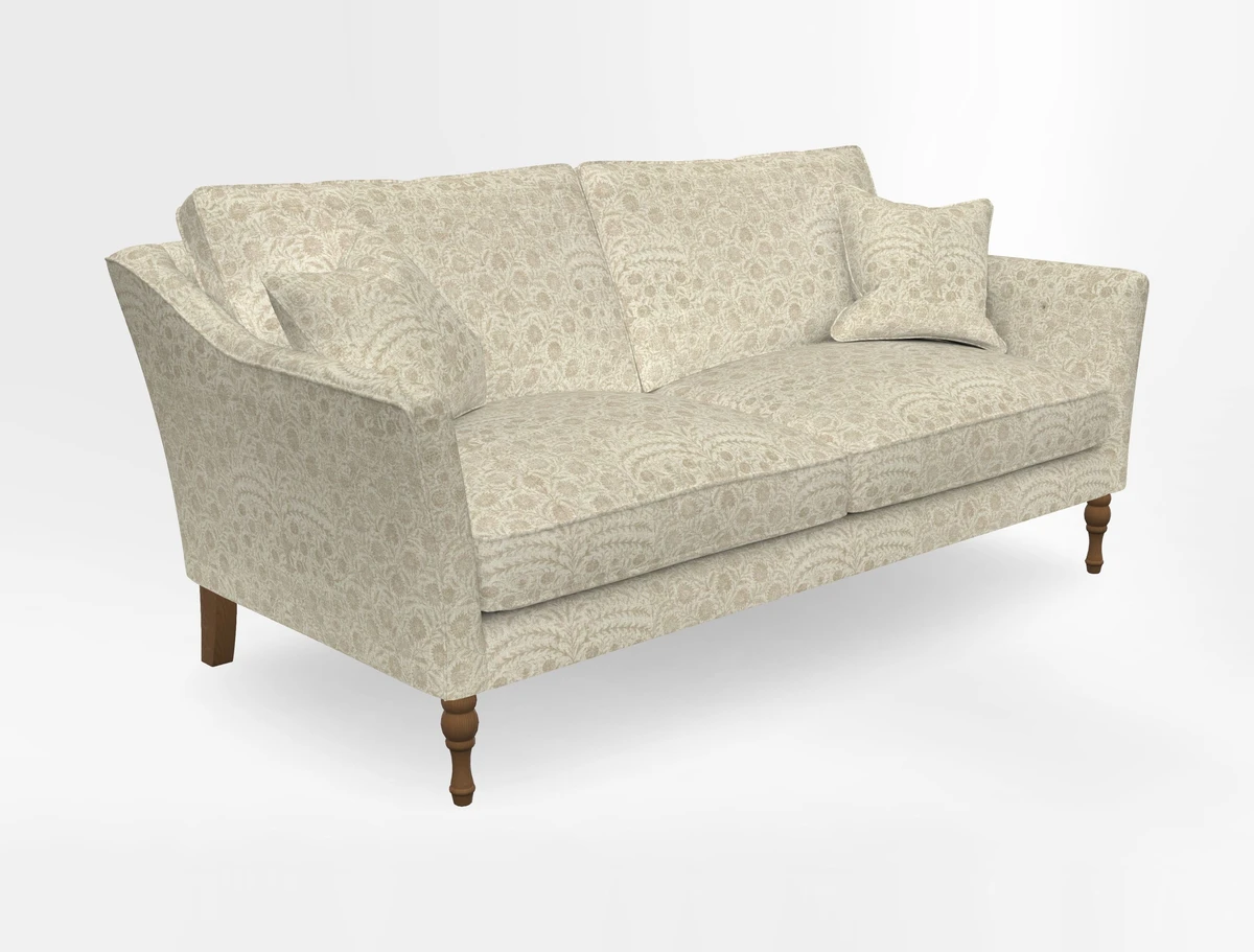 Brunel 3 Seater Sofa in V&A Threads of India Mughal Garden Safari Hunter