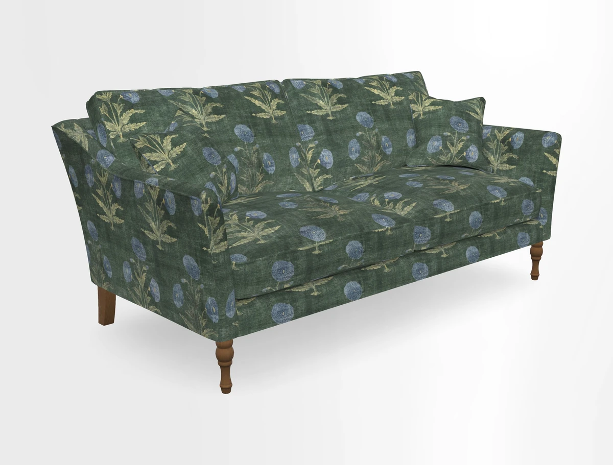 Brunel 3 Seater Sofa in V&A Threads of India Mughal Garden Safari Hunter