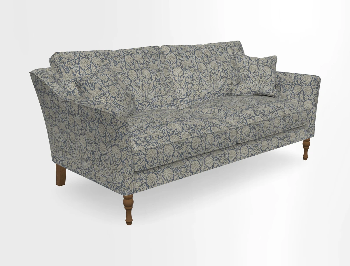 Brunel 3 Seater Sofa in V&A Threads of India Mughal Garden Safari Hunter