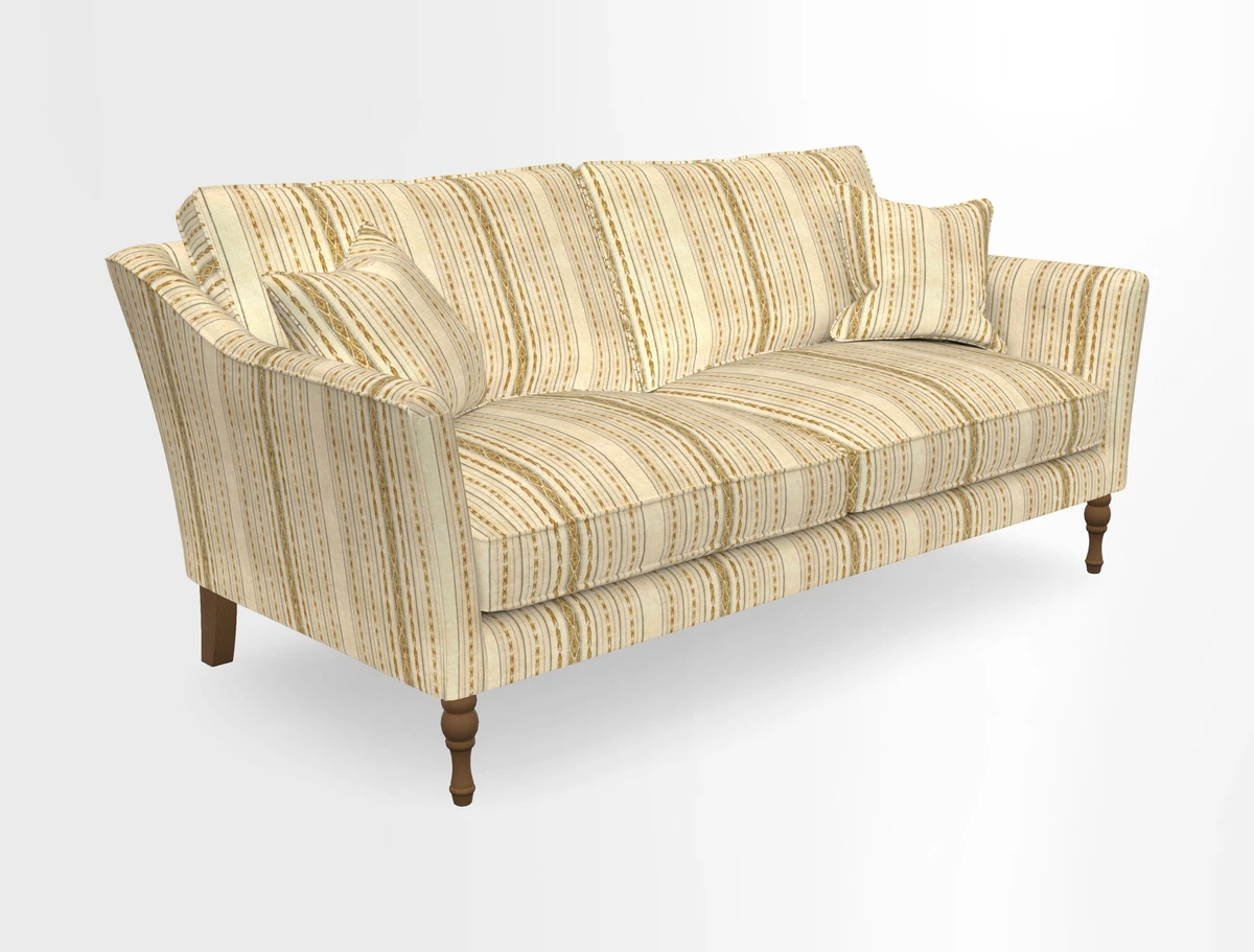 Brunel 3 Seater Sofa in V&A Threads of India Mughal Garden Safari Hunter