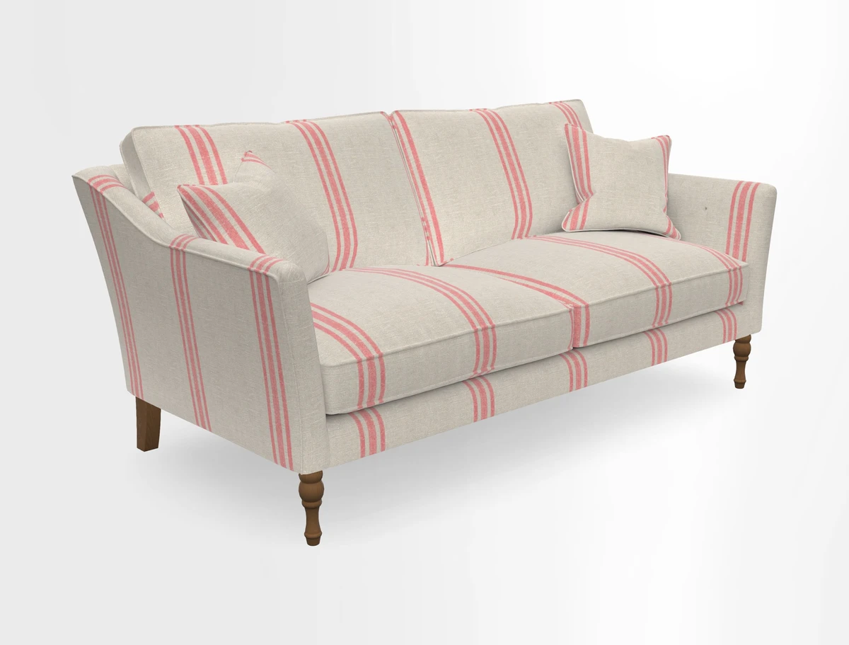 Brunel 3 Seater Sofa in V&A Threads of India Mughal Garden Safari Hunter
