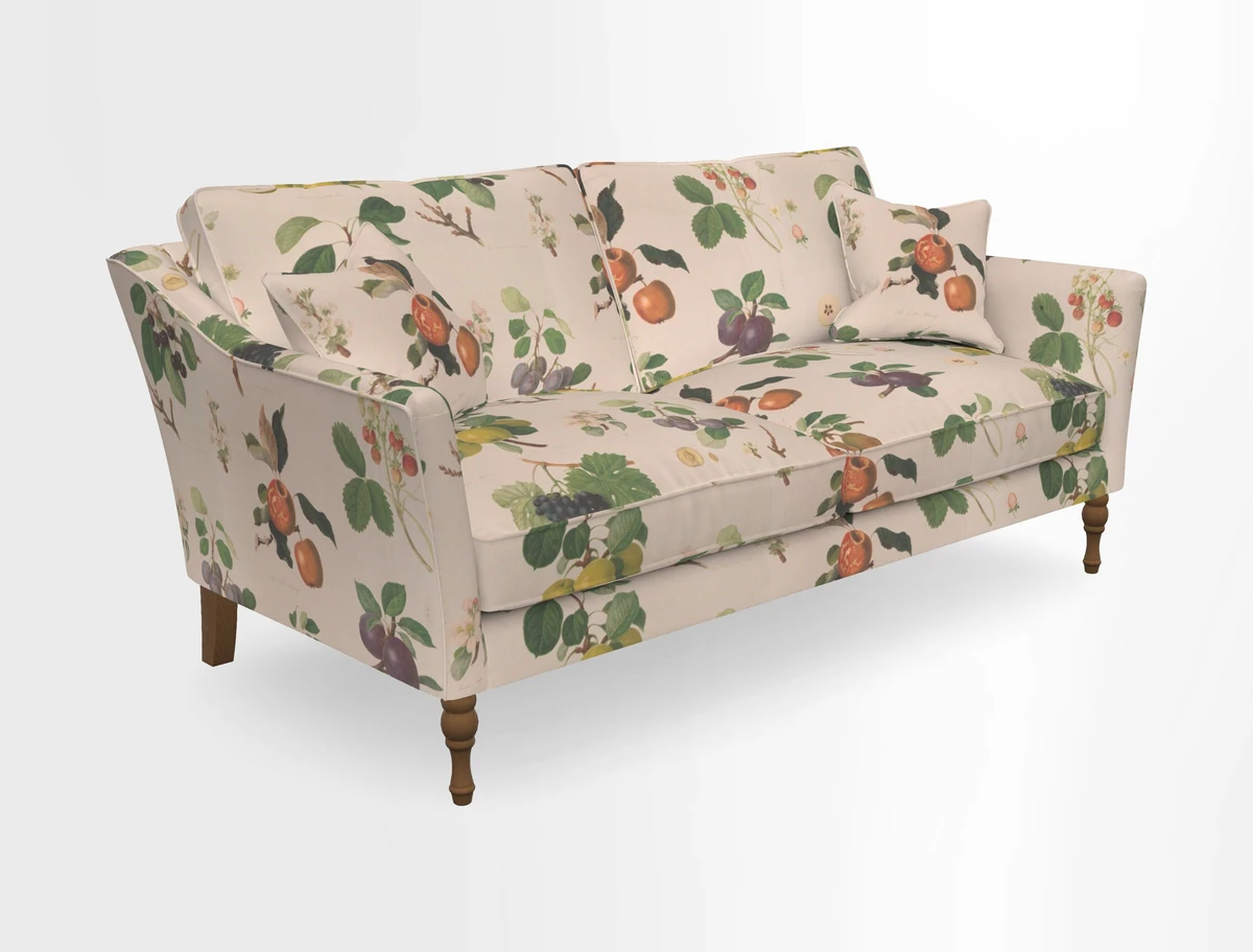 Brunel 3 Seater Sofa in V&A Threads of India Mughal Garden Safari Hunter