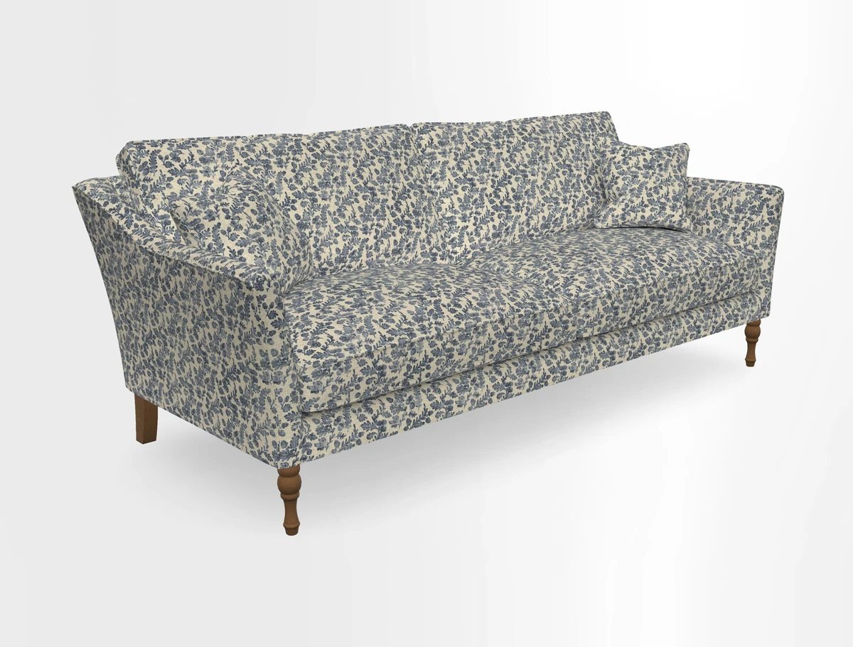 Brunel 3 Seater Sofa in V&A Threads of India Mughal Garden Safari Hunter
