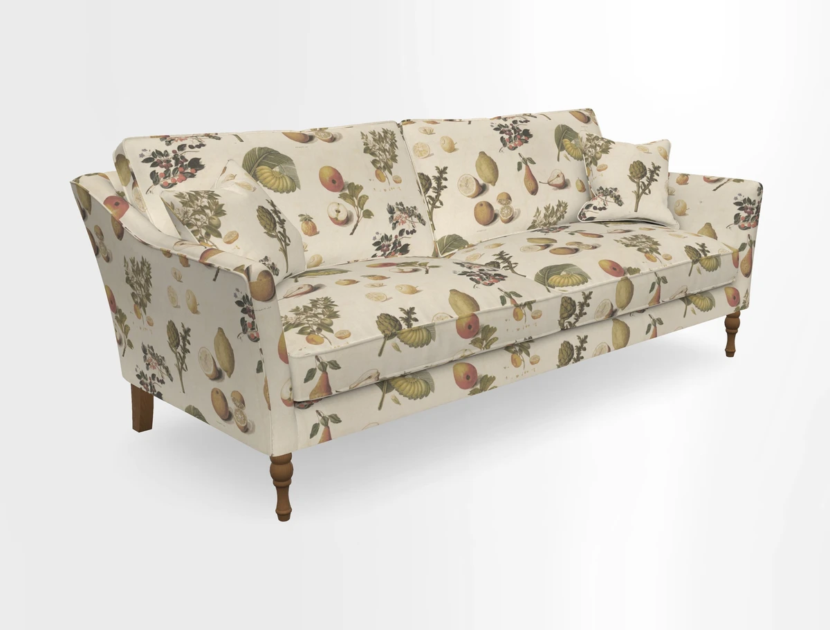 Brunel 3 Seater Sofa in V&A Threads of India Mughal Garden Safari Hunter