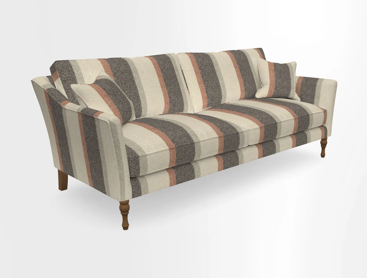 Brunel 3 Seater Sofa in V&A Threads of India Mughal Garden Safari Hunter