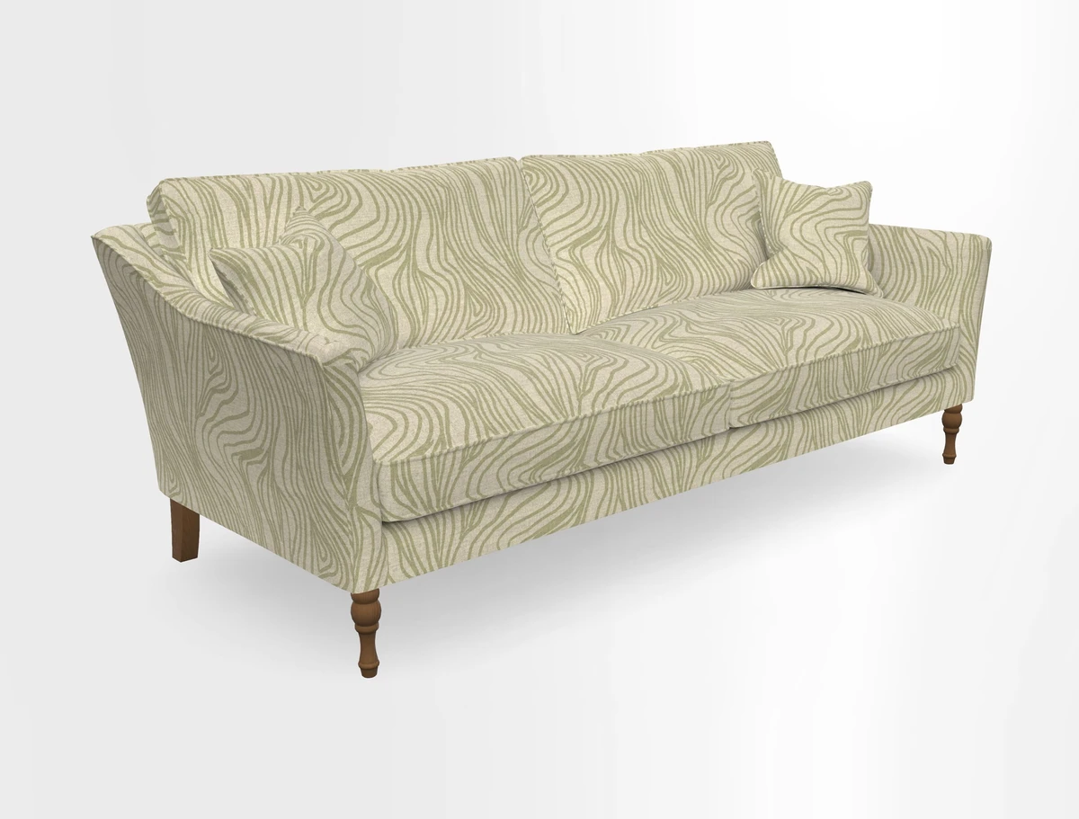 Brunel 3 Seater Sofa in V&A Threads of India Mughal Garden Safari Hunter