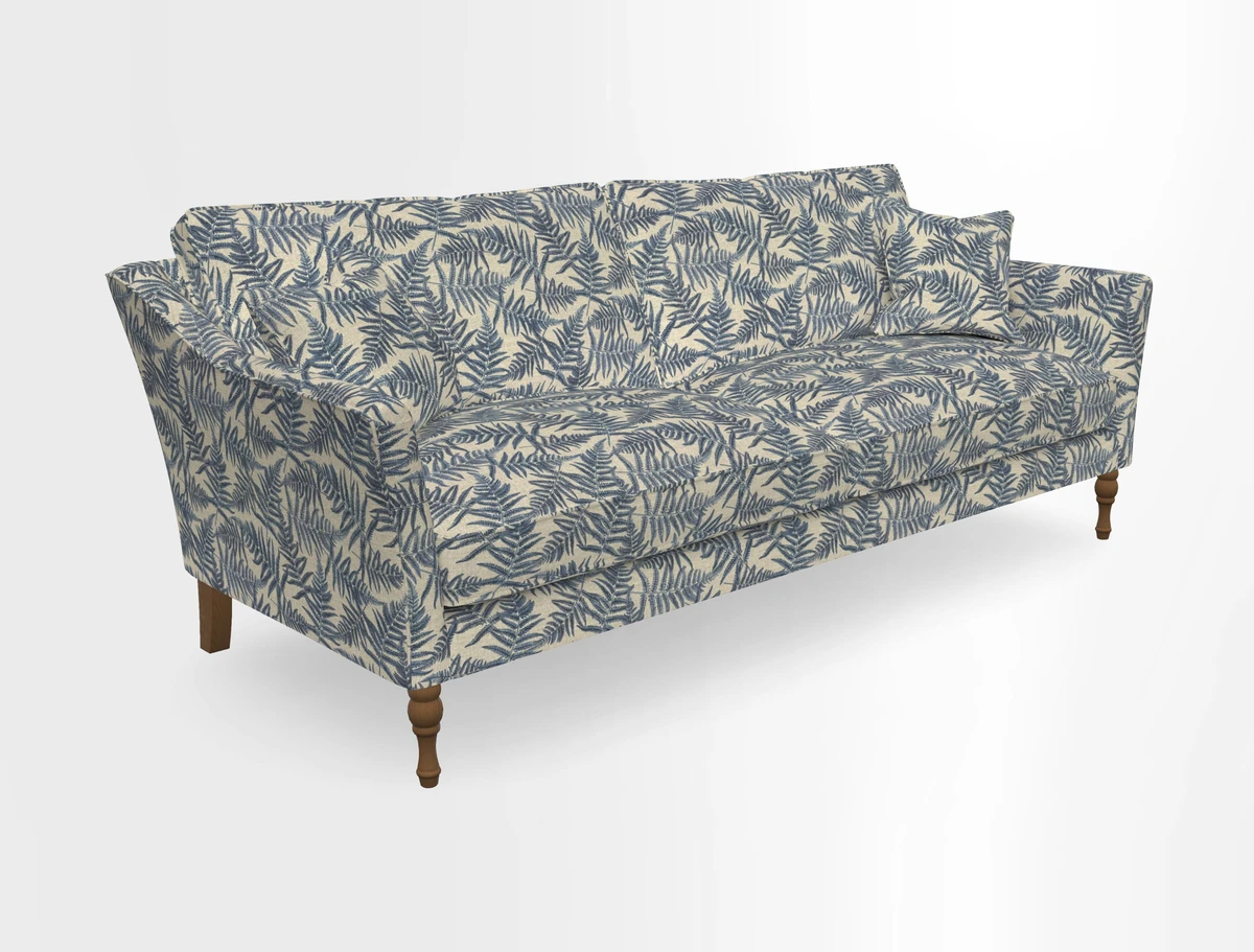 Brunel 3 Seater Sofa in V&A Threads of India Mughal Garden Safari Hunter