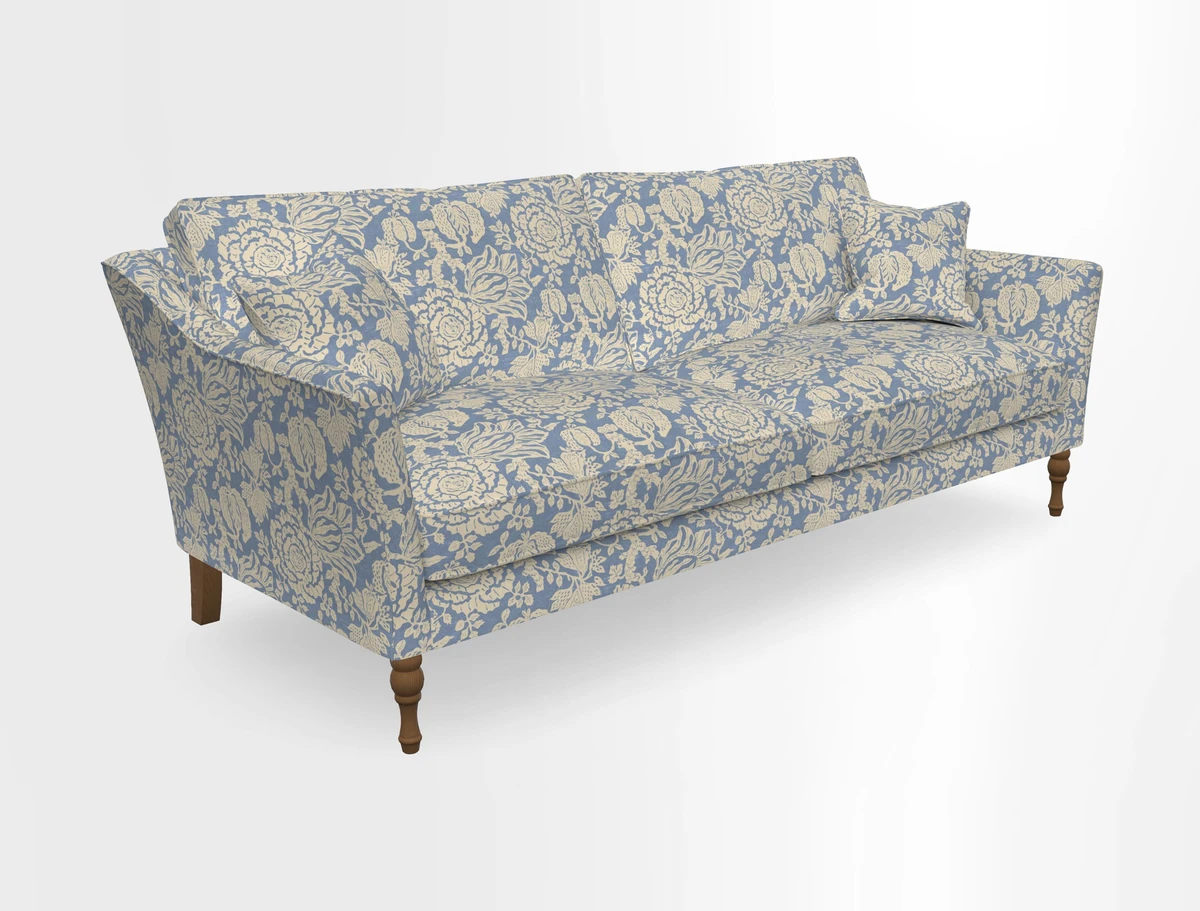 Brunel 3 Seater Sofa in V&A Threads of India Mughal Garden Safari Hunter