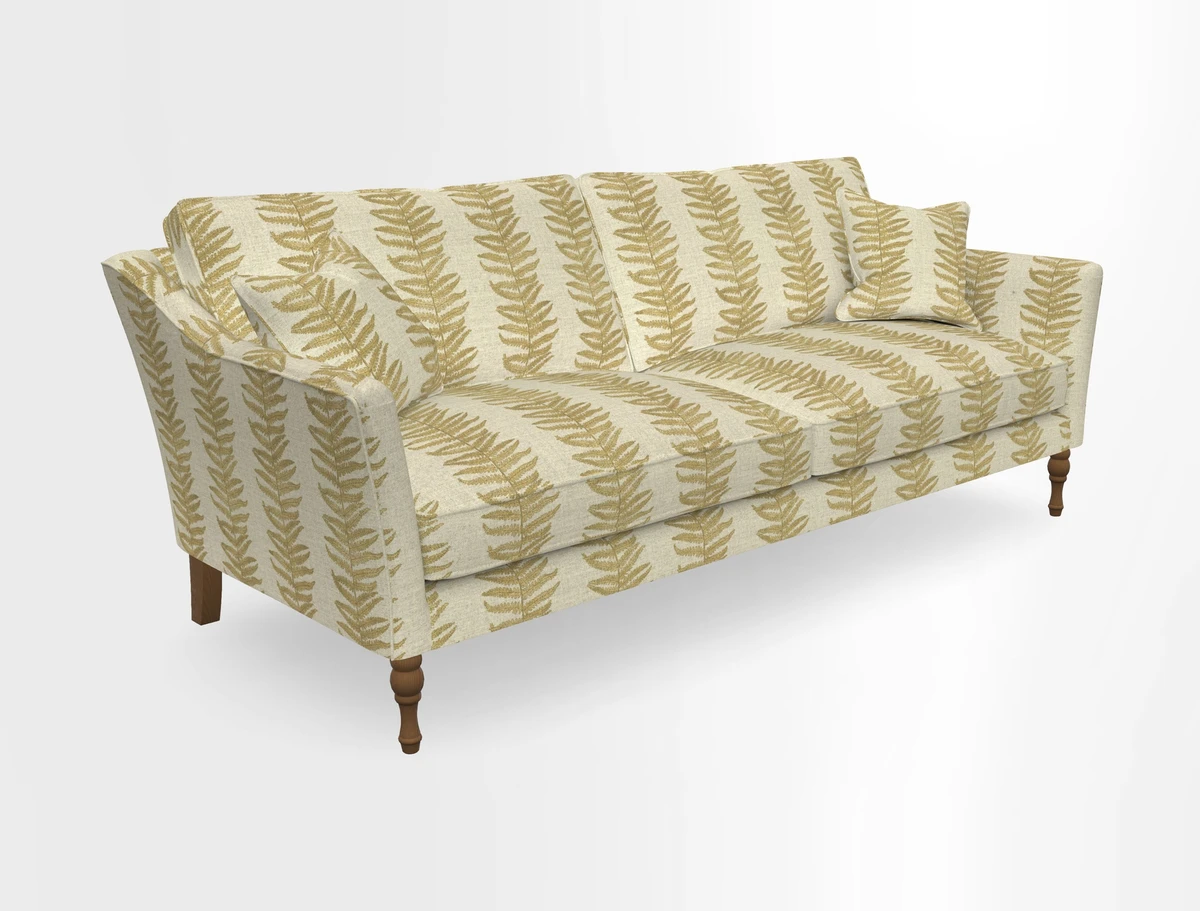 Brunel 3 Seater Sofa in V&A Threads of India Mughal Garden Safari Hunter