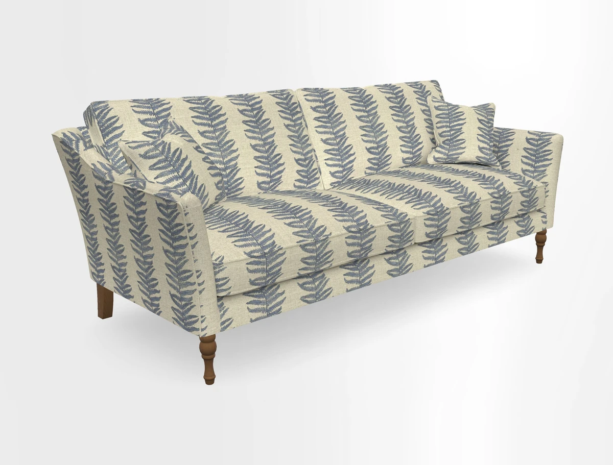 Brunel 3 Seater Sofa in V&A Threads of India Mughal Garden Safari Hunter