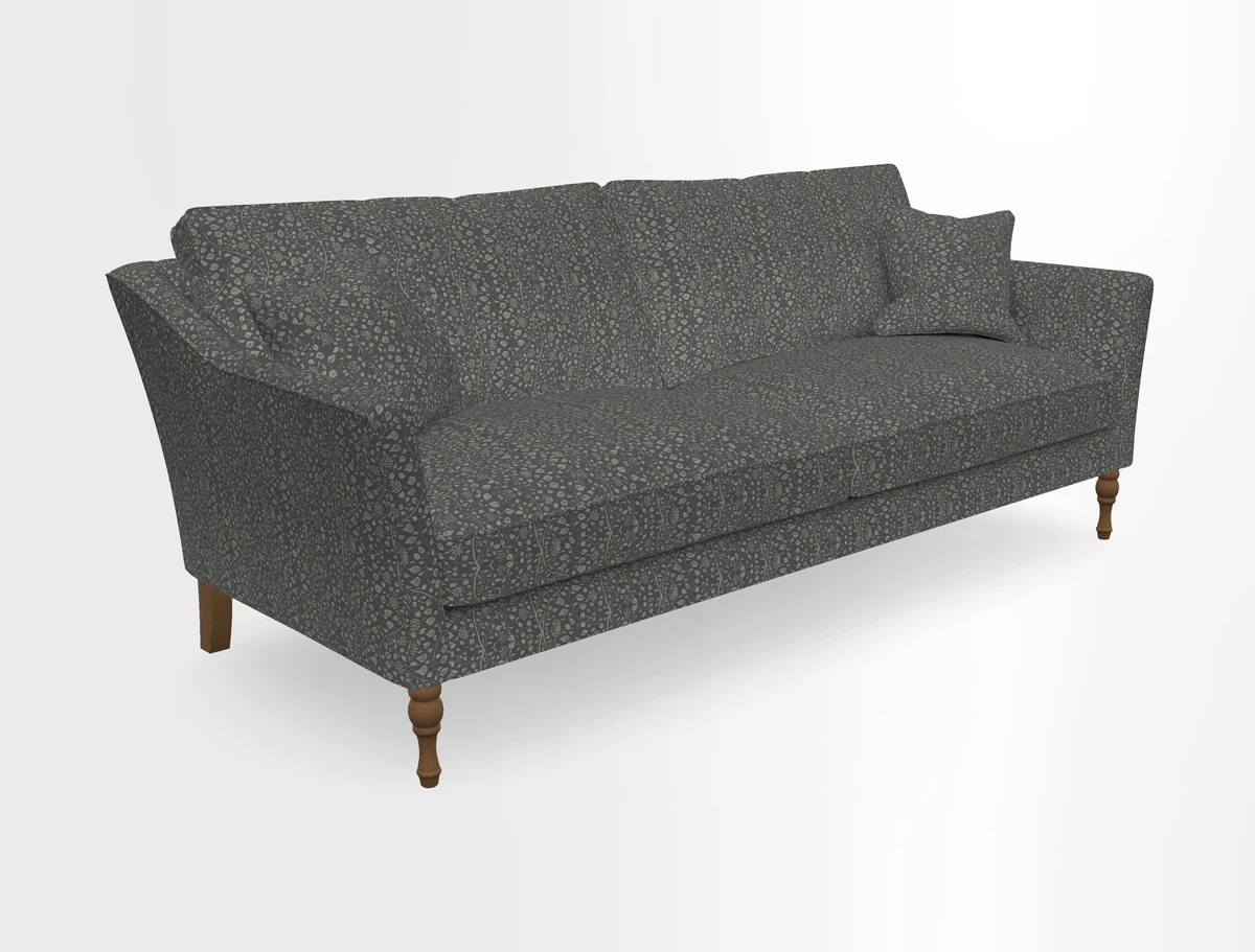 Brunel 3 Seater Sofa in V&A Threads of India Mughal Garden Safari Hunter
