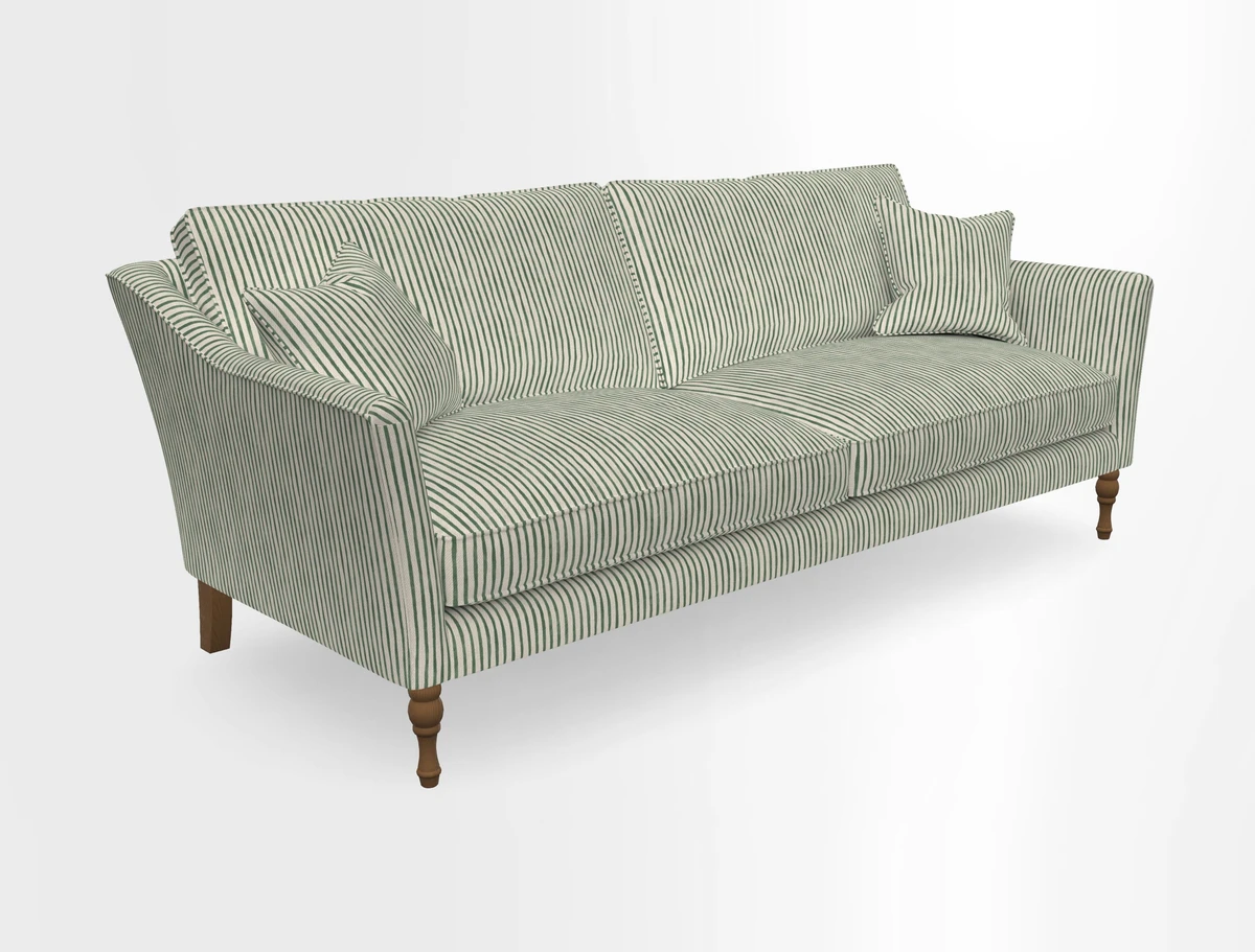 Brunel 3 Seater Sofa in V&A Threads of India Mughal Garden Safari Hunter