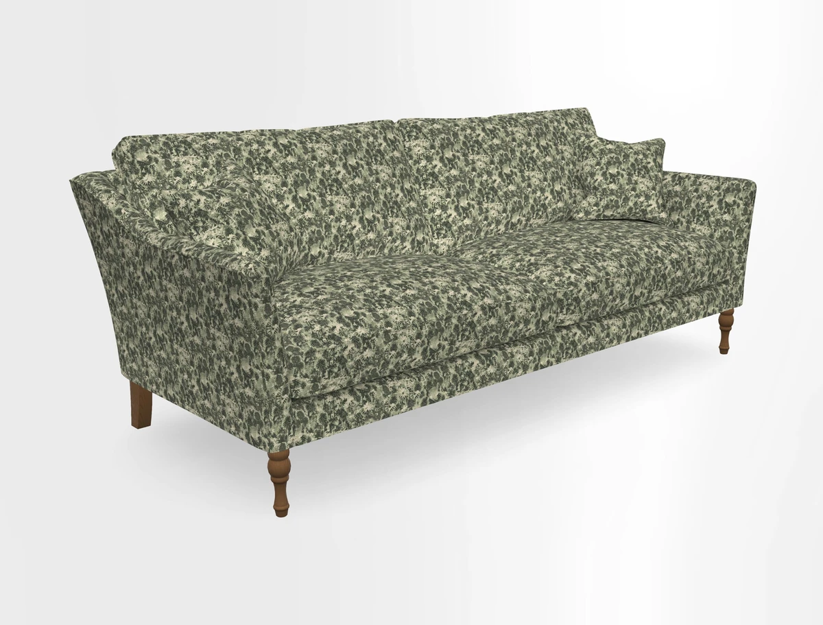 Brunel 3 Seater Sofa in V&A Threads of India Mughal Garden Safari Hunter