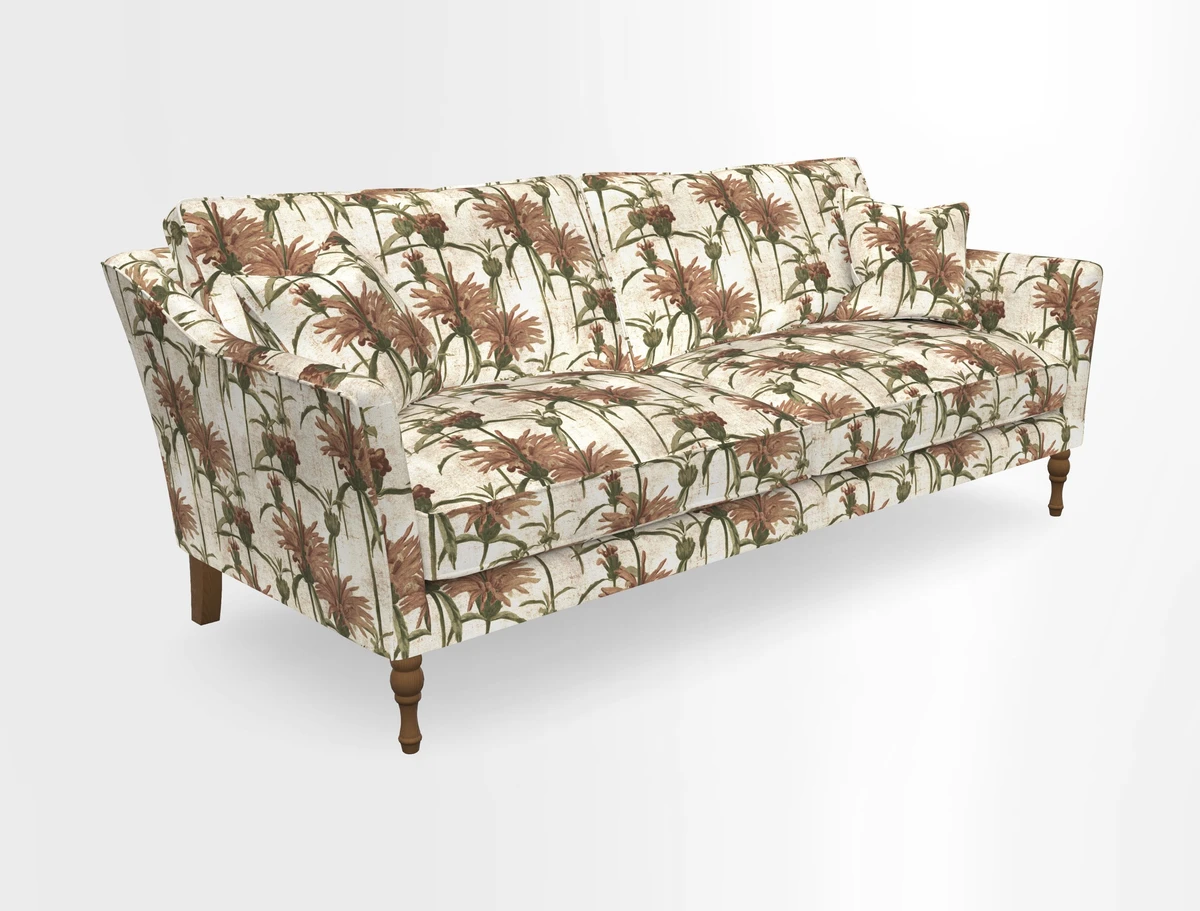 Brunel 3 Seater Sofa in V&A Threads of India Mughal Garden Safari Hunter