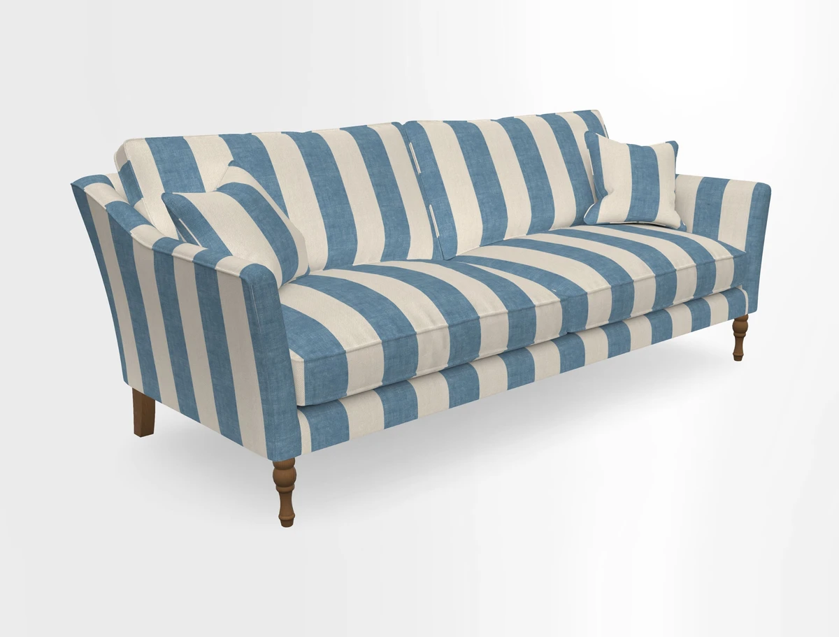 Brunel 3 Seater Sofa in V&A Threads of India Mughal Garden Safari Hunter