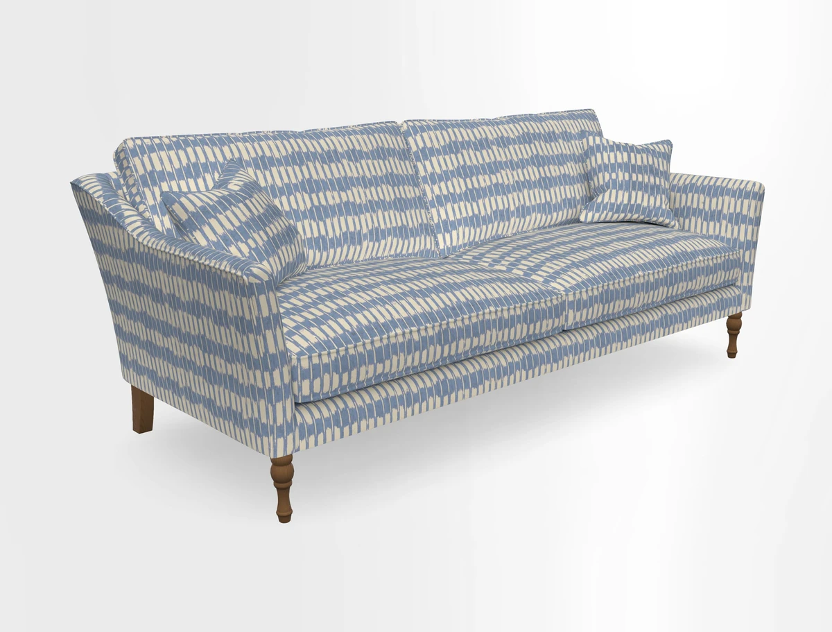 Brunel 3 Seater Sofa in V&A Threads of India Mughal Garden Safari Hunter