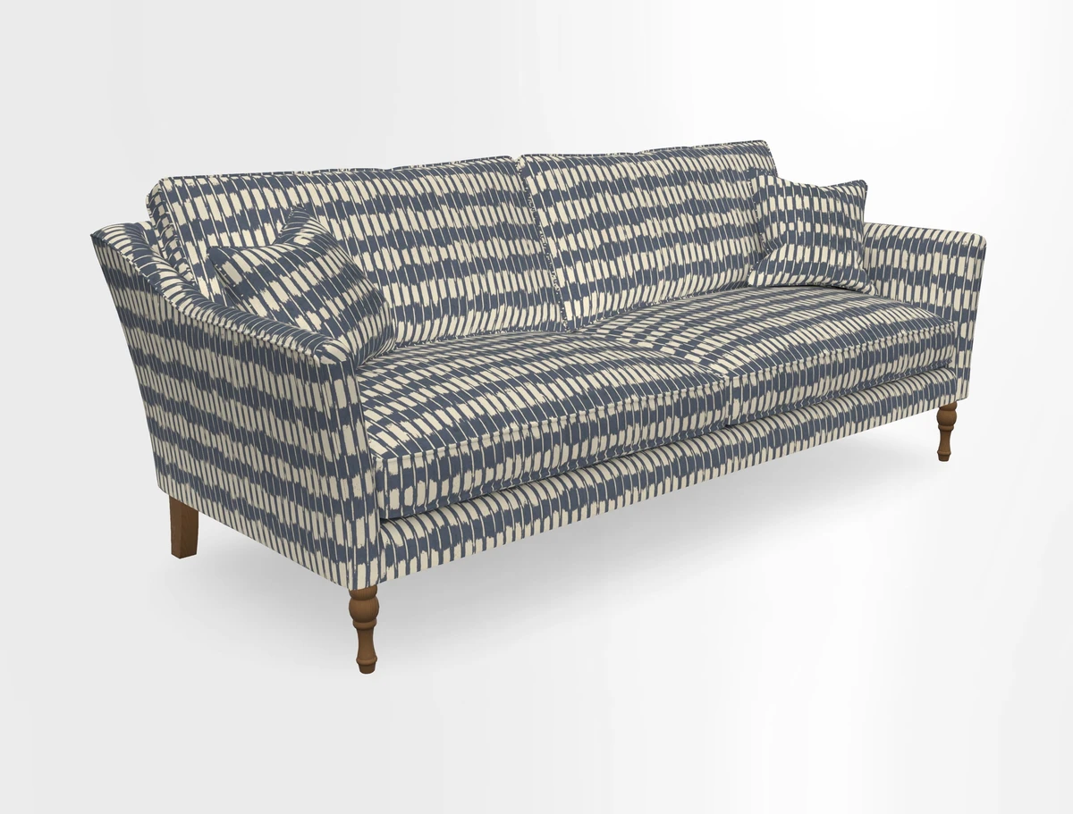 Brunel 3 Seater Sofa in V&A Threads of India Mughal Garden Safari Hunter