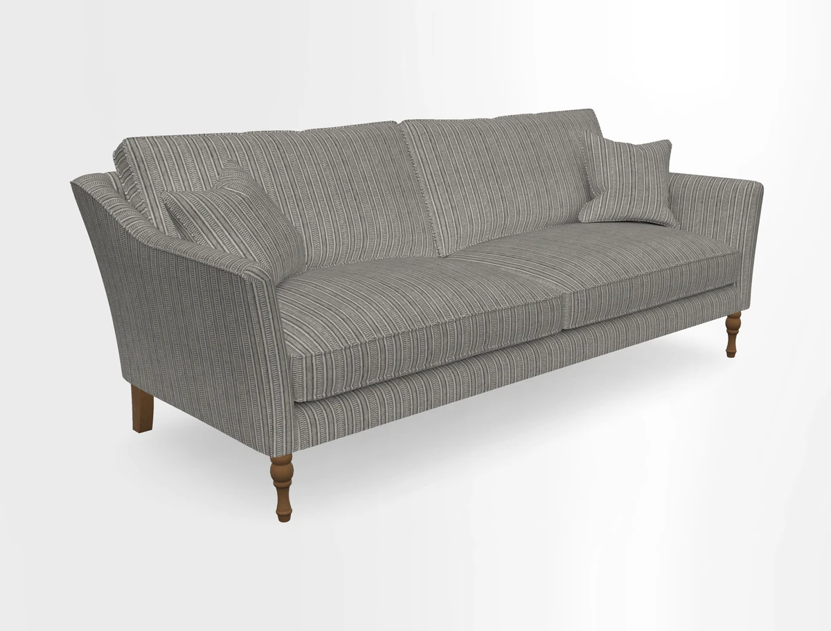 Brunel 3 Seater Sofa in V&A Threads of India Mughal Garden Safari Hunter