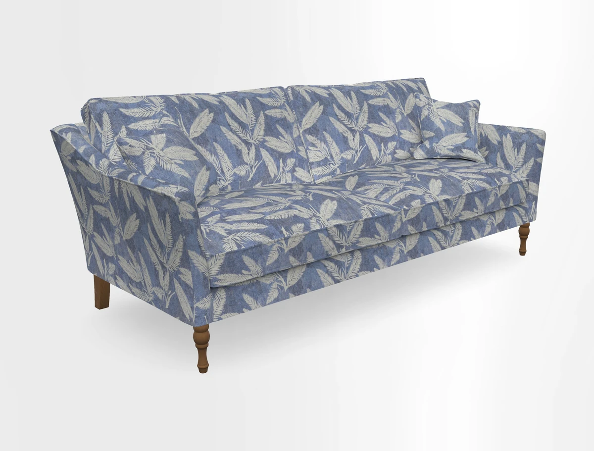 Brunel 3 Seater Sofa in V&A Threads of India Mughal Garden Safari Hunter