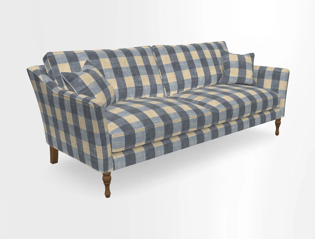 Brunel 3 Seater Sofa in V&A Threads of India Mughal Garden Safari Hunter