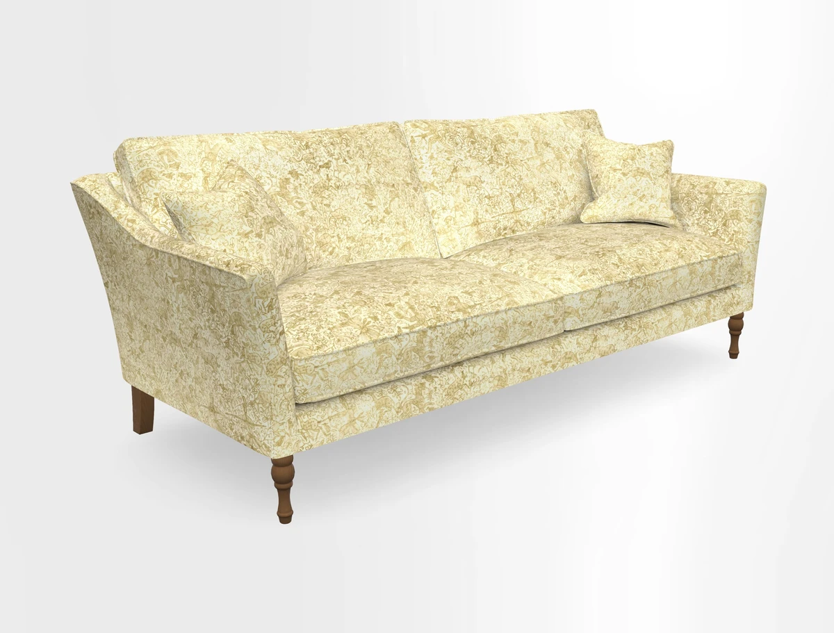 Brunel 3 Seater Sofa in V&A Threads of India Mughal Garden Safari Hunter
