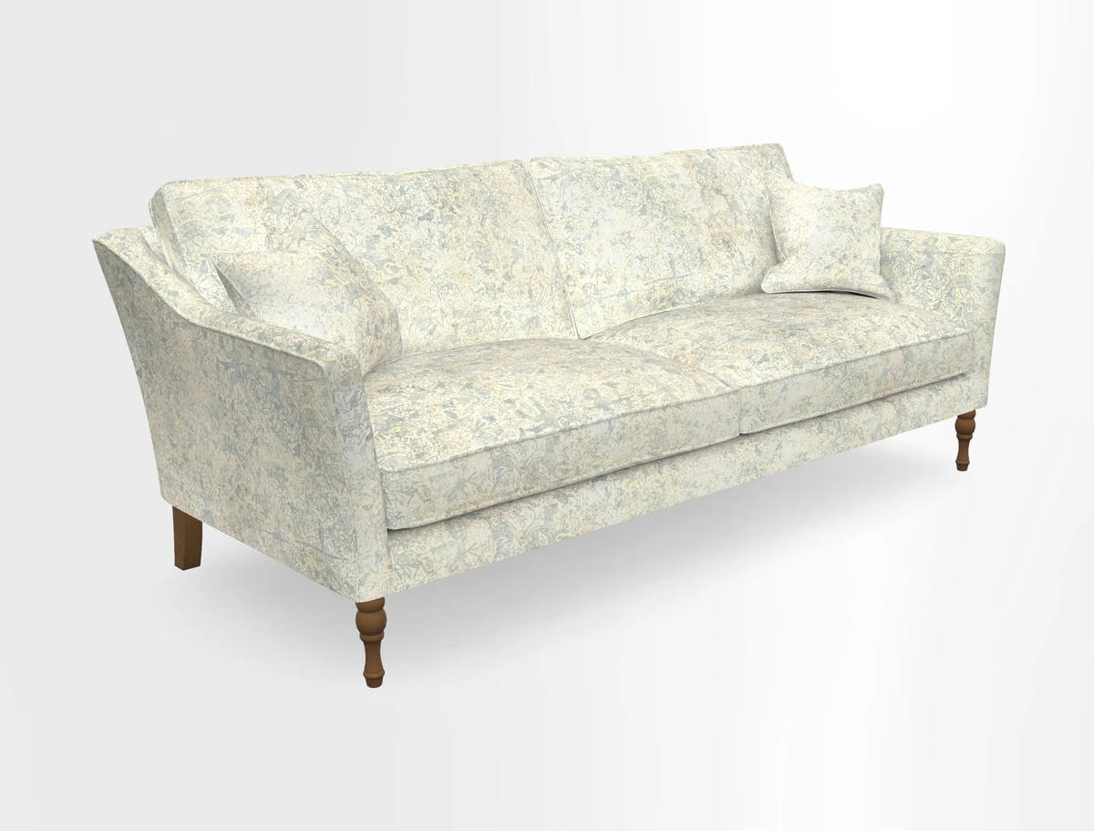 Brunel 3 Seater Sofa in V&A Threads of India Mughal Garden Safari Hunter