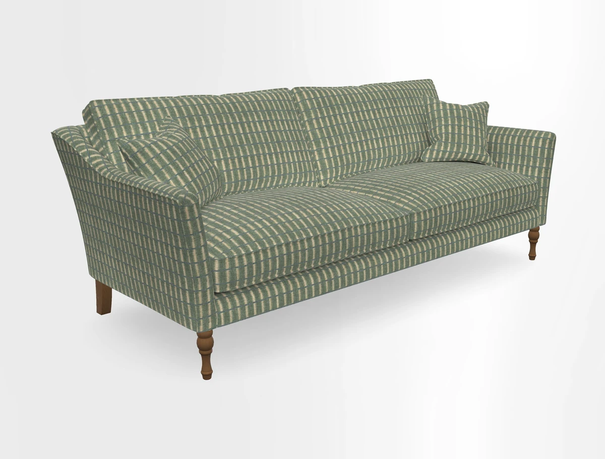Brunel 3 Seater Sofa in V&A Threads of India Mughal Garden Safari Hunter