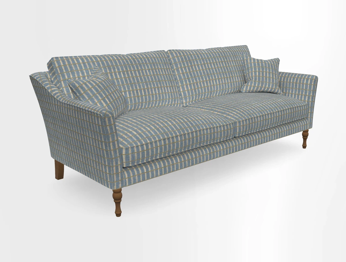 Brunel 3 Seater Sofa in V&A Threads of India Mughal Garden Safari Hunter