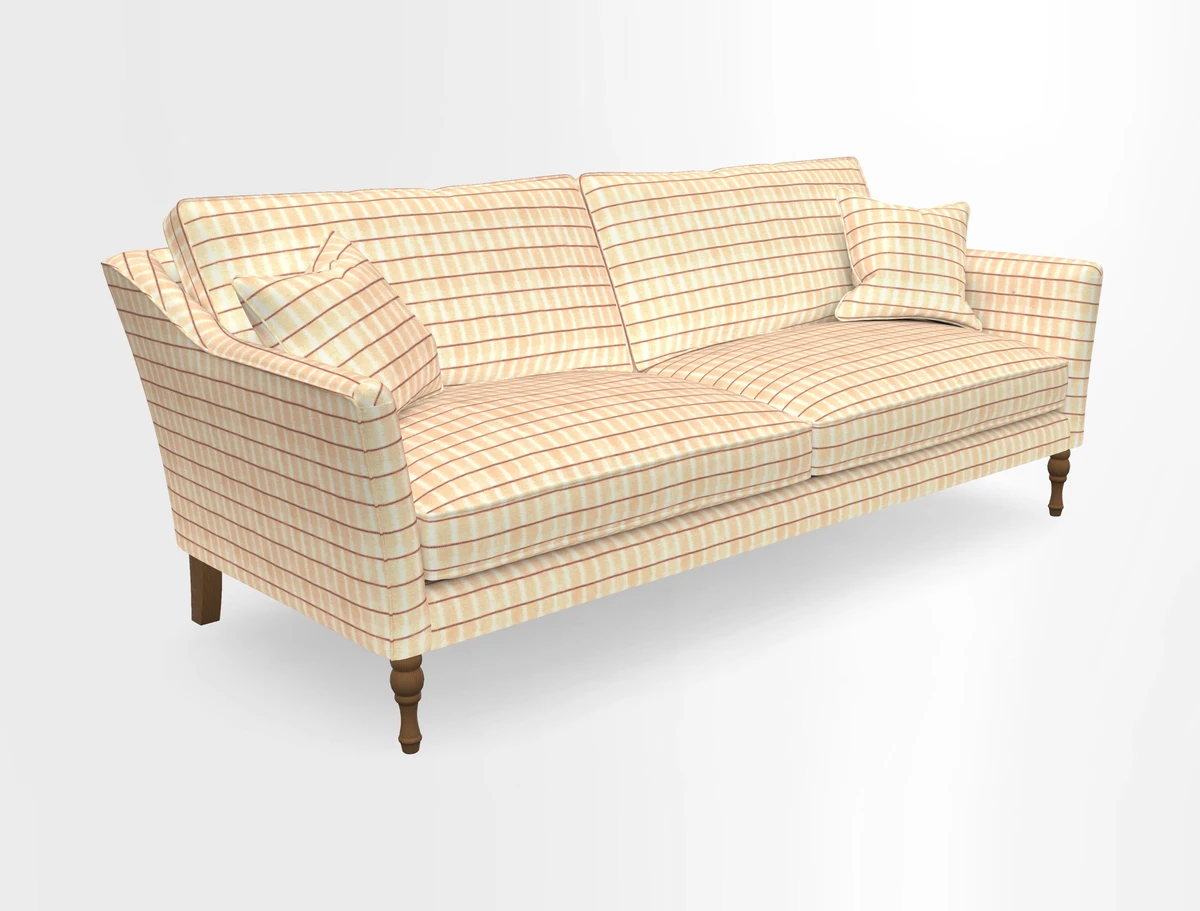 Brunel 3 Seater Sofa in V&A Threads of India Mughal Garden Safari Hunter